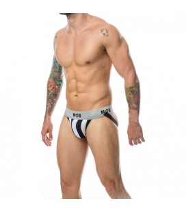 MOB STRIPE CLASSIC JOCK - TANGA BLANCO