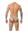 MOB STRIPE CLASSIC JOCK TANGA BLANCO