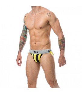 MOB STRIPE CLASSIC JOCK TANGA AMARILLO