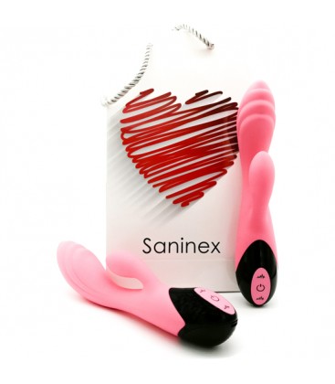 SANINEX SWAN VIBRADOR PUNTO G CLiTORIS 10 VELOCIDADES ROSA