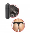 FETISH FANTASY TANGA DE ENCAJE NEGRO CON VIBRADOR