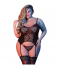 MERRY WIDOW G BODY CON CORREA DE LIGA NEGRO