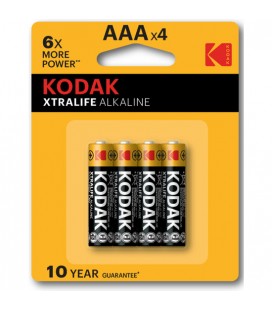 KODAK XTRALIFE ALKALINE AAA 10 PACKS DE 4UDS