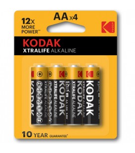 KODAK XTRALIFE ALKALINE AA 20 PACKS DE 4UDS