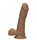 DILDO DELGADO ULTRASKYN 16.50 CM - CARAMELO