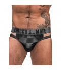 TANGA CUTOUT - NEGRO