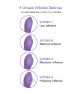 VIBRADOR PUNTO G DOBLE ESTIMULACIoN MORADO