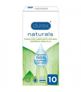 DUREX NATURALS PRESERVATIVOS FINOS CON LUBRICANTE NATURAL 10UDS