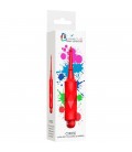 CIRCE BALA LUMINOSA ABS BULLET WITH SILICONE SLEEVE 10 VELOCIDADES ROJO