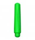 DELIA BALA VIBRADORA ABS BULLET WITH SILICONE SLEEVE 10 VELOCIDADES VERDE