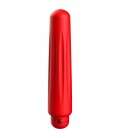 DELIA BALA VIBRADORA ABS BULLET WITH SILICONE SLEEVE 10 VELOCIDADES ROJO