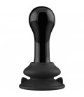 GLOBY - GLASS VIBRATOR - WITH SUCTION CUP AND REMOTE - RECHARGEABLE - 10 VELOCIDADES - NEGRO