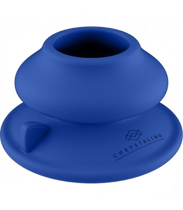 CHRYSTALINO SILICONE SUCTION CUP BLUE