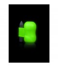 OUCH! - MASTURBADOR CON VIBRADOR FLUORESCENTE - GLOW IN THE DARK