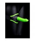 OUCH! - ARNÉS CON STRAP-ON PARA MUSLO - GLOW IN THE DARK