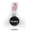 REALROCK DILDO EFECTO GELATINA CON TESTiCULOS 10 TRANSPARENTE