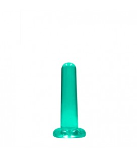 REALROCK - NON REALISTIC DILDO WITH SUCTION CUP - 5,3/ 13,5 CM - TURQUESA