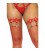 LEG AVENUE - LIGUERO DE CUERO VEGANO - ROJO