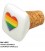 TAPON CERAMICA CORCHO CUADRADO CON BANDERA LGBT