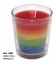 VASO VELA CON LA BANDERA LGBT
