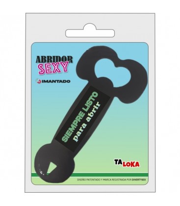 ABRIDOR METALICO IMANTADO CON FORMA DE PENE MODELO 2