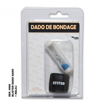 BLISTER DE DADO SADO DE 3 MM X 3 MM RELOJ DE ARENA