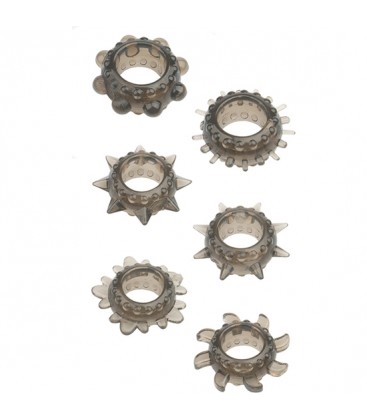 MENZSTUFF 6PC STRETCHEABLE RING SET