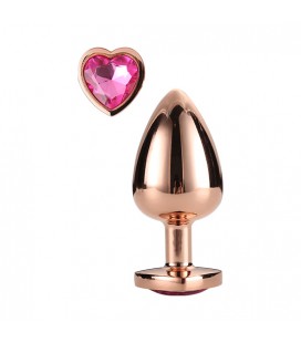 GLEAMING LOVE ROSE GOLD PLUG SMALL