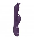 VIVE GADA VIBRADOR CONEJITO TRIPLE ESTIMULACIoN MORADO